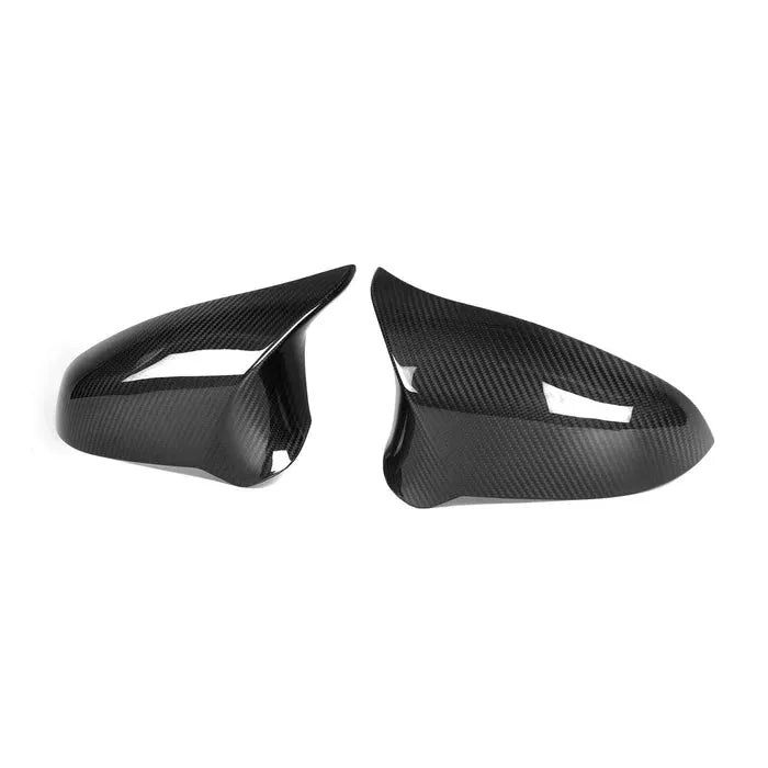 Carbon fiber tükörborítás pár hátulról ferdén (gyári forma) – BMW F87 M2 Competition / F80 M3 / F82 M4