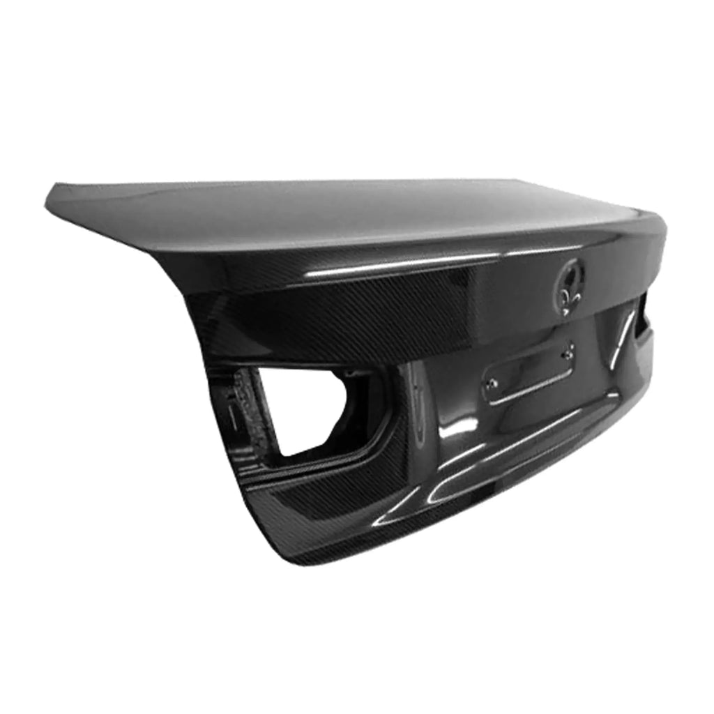 Carbon trunk lid, rear angled view from the other side (MBJ Style) – BMW F80 M3 / F30