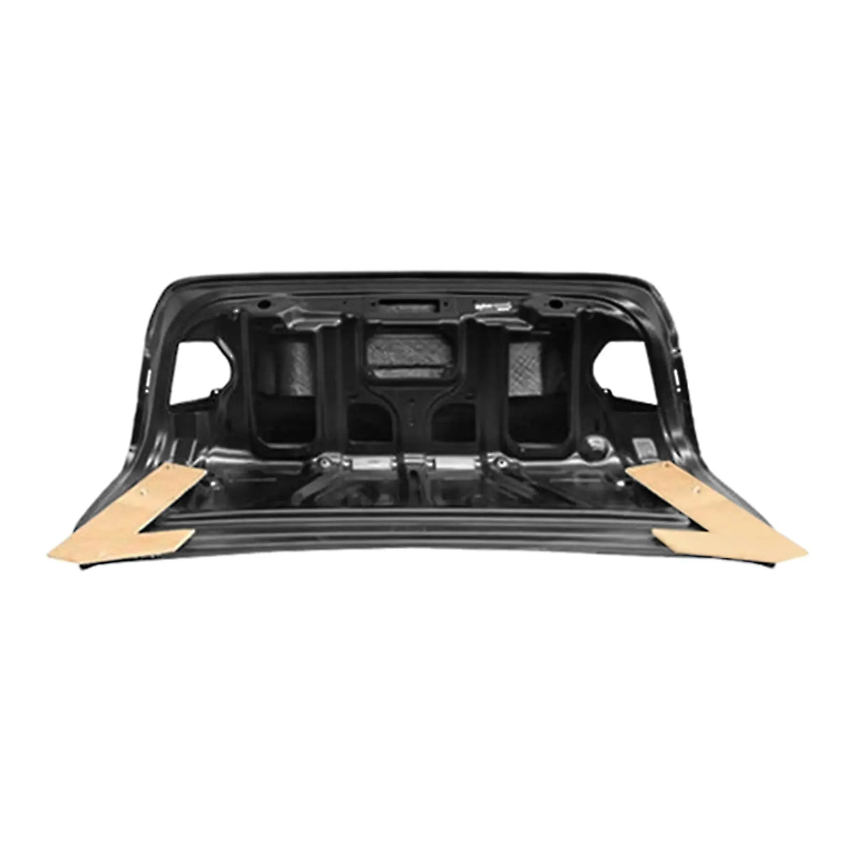 Underside of carbon trunk lid with inner frame, on a white background (MBJ Style) – BMW F80 M3 / F30