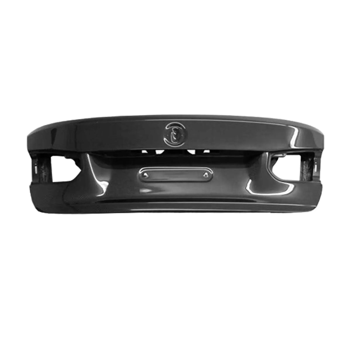 Carbon trunk lid, straight rear view, on a white background (MBJ Style) – BMW F80 M3 / F30