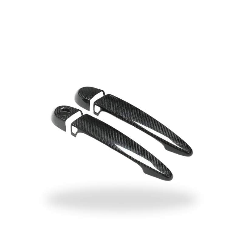 2 carbon fiber kilincs borítás zárbetét-takaróval, LED-es Comfort Access kivitel – BMW F80 M3 / F30