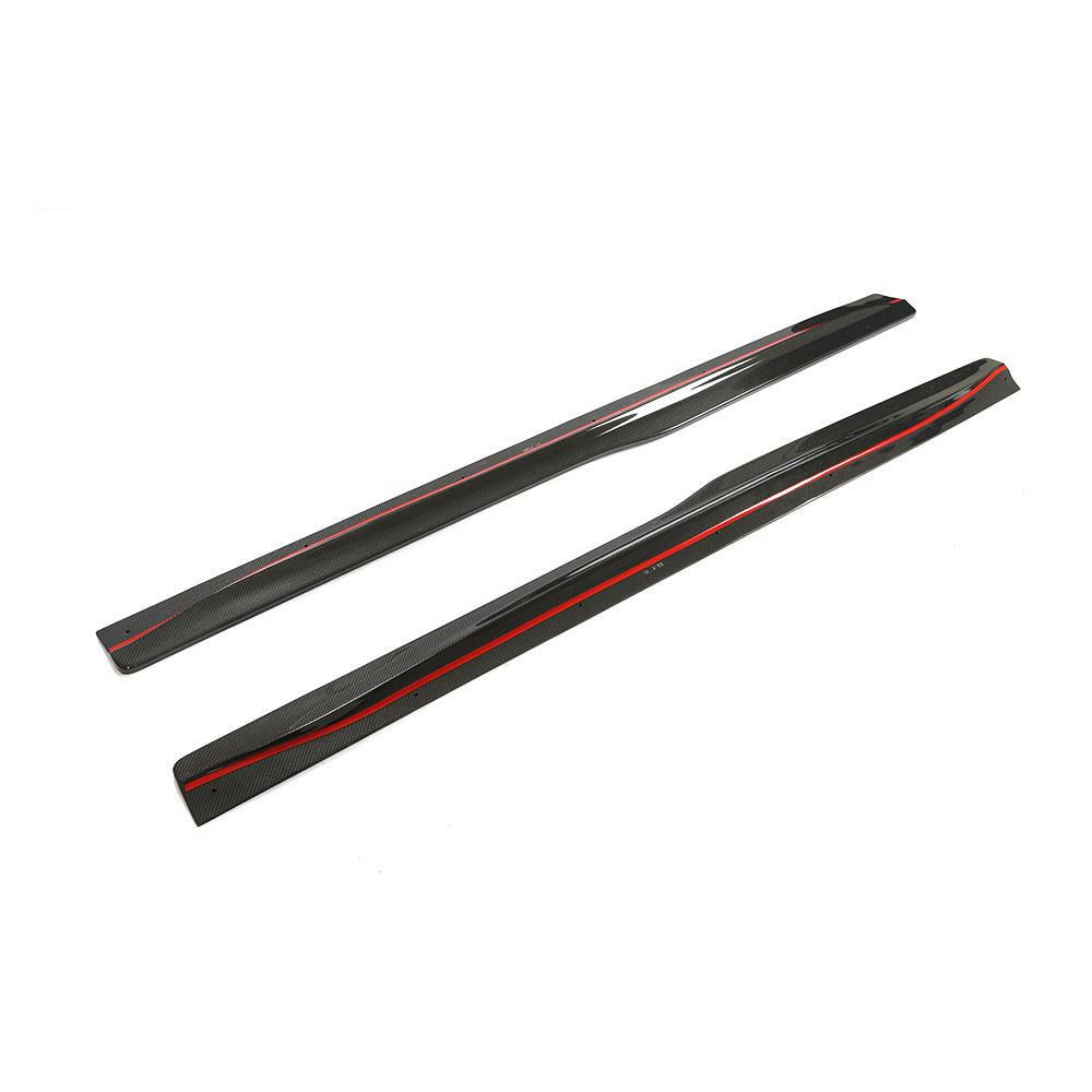 Carbon side skirt pair on a white background, 2 pieces (PSM Style) – BMW F80 M3