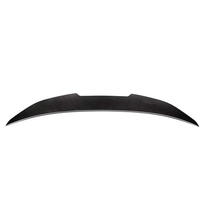 Carbon csomagtartó spoiler magas, felhajló éllel, hátulnézet (Ducktail Style) – BMW F80 M3 / F30