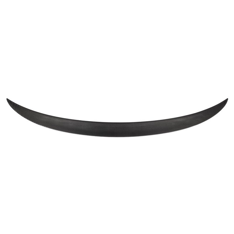 Carbon csomagtartó spoiler hátulnézetből, fehér háttéren (MP Style) – BMW F80 M3 / F30