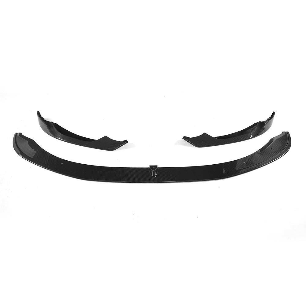 3-piece carbon front lip: long lower lip and two upper corner pieces (AC Style) – BMW F80 M3 / F82 M4