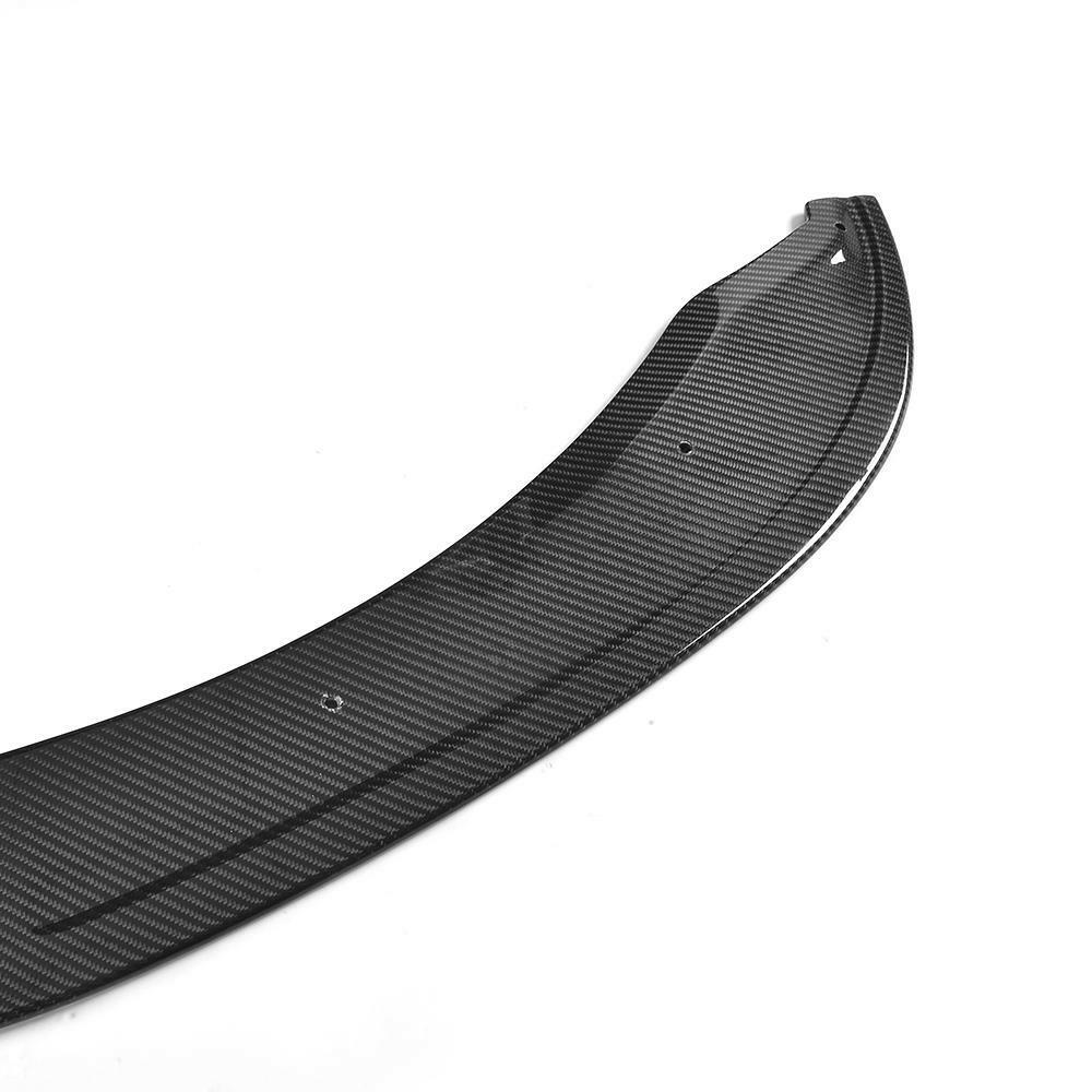 Carbon weave and mounting holes close-up on the front lip (AC Style) – BMW F80 M3 / F82 M4