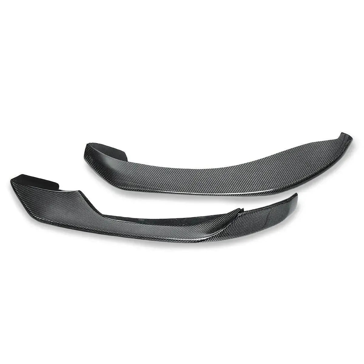 Left and right carbon front corner splitter, side view (AC Style) – BMW F80 M3 / F82 M4