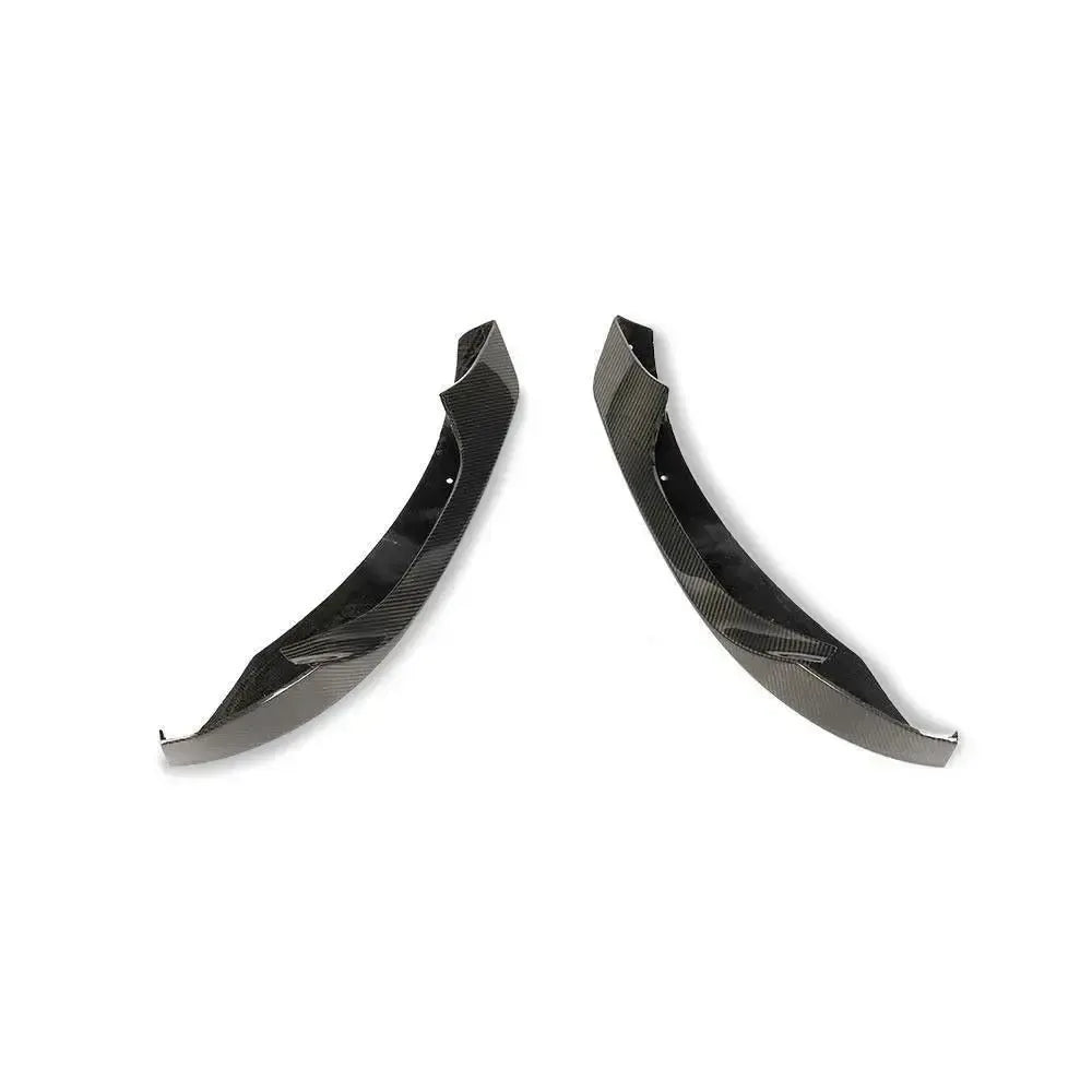 Carbon fiber front corner splitter pair, top view (AC Style) – BMW F80 M3 / F82 M4