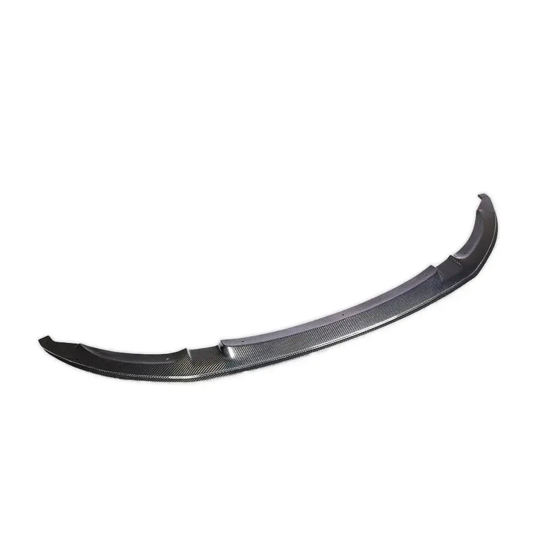 Carbon front lip from the left, angled view (J Style) – BMW F80 M3 / F82 M4