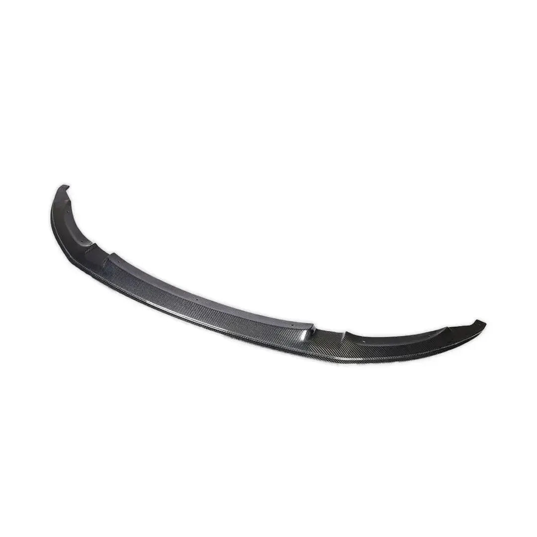 Carbon front lip from the right, angled view (J Style) – BMW F80 M3 / F82 M4