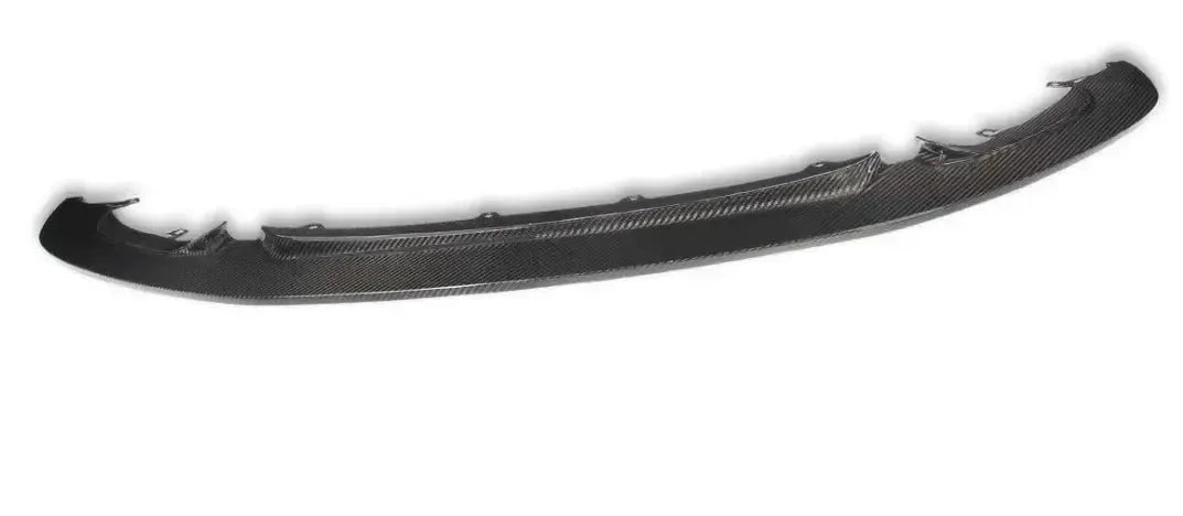 Carbon front lip with flat center section, angled side view (K Style) – BMW F80 M3 / F82 M4