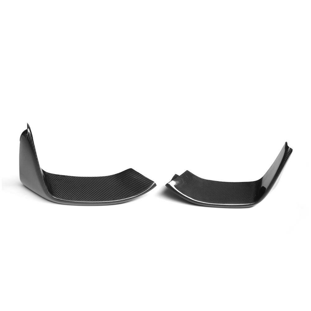 Carbon fiber front corner splitters, 2 pcs, front view (Performance Style) – BMW F80 M3 / F82 M4