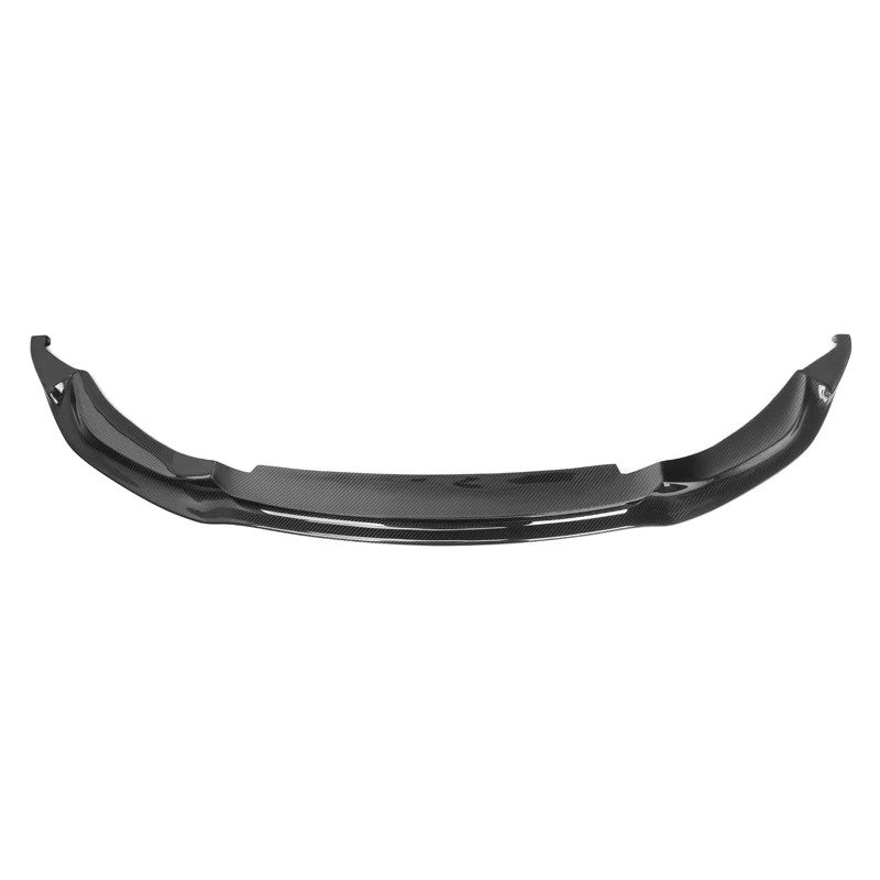 One-piece carbon fiber front lip, front and top view (V Style) – BMW F80 M3 / F82 M4