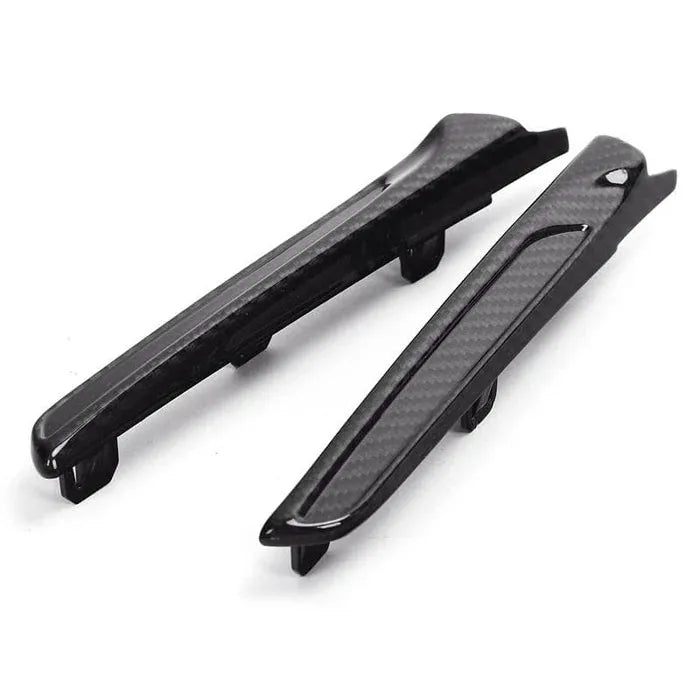Carbon fiber fender vent trim pair (left and right) from an angle – BMW F80 M3 / F82 M4