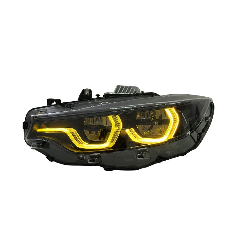 Three-color LED headlight with yellow DRL (LCI Tricolor V2 Style) – BMW F80 M3 / F82 M4 / F32