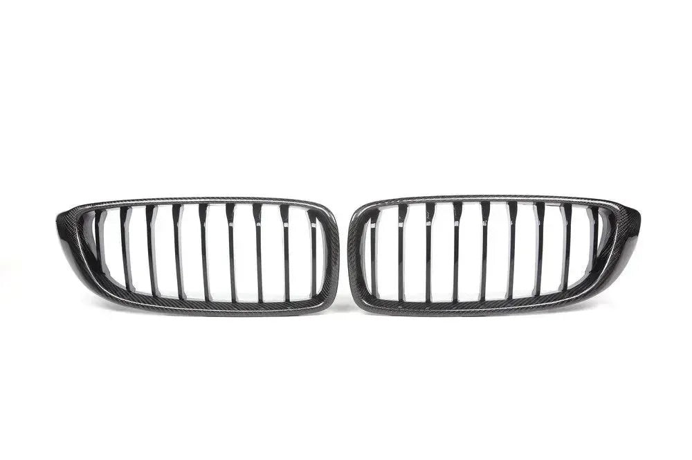Szimpla rácsos carbon vesék elölnézetből, 2 darab – BMW F80 M3 / F82 M4