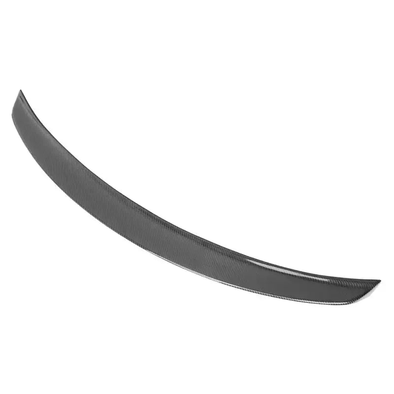 Carbon trunk spoiler at an angle from the end, on a white background (3D Style) – BMW F82 M4 / F83 M4