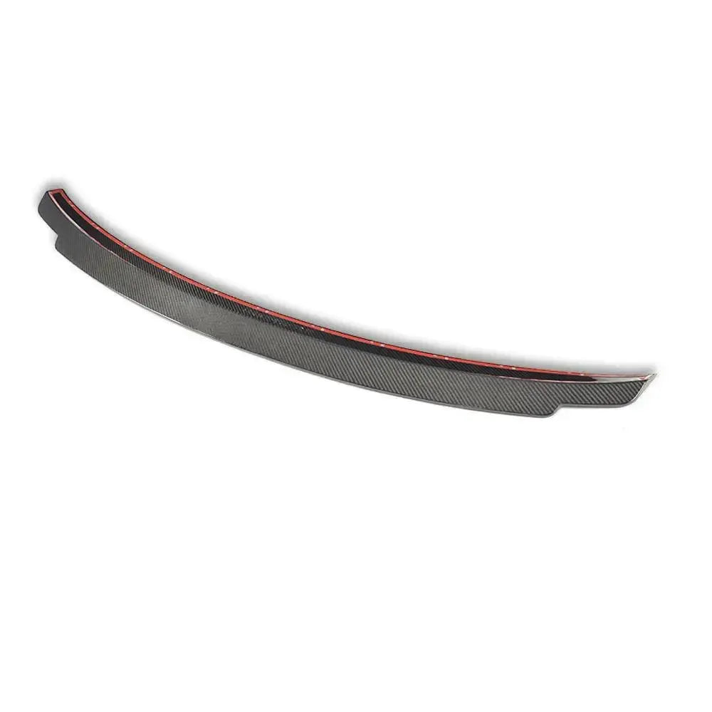 Taped underside of the spoiler, angled view, on a white background (Exotic Style) – BMW F82 M4 / F83 M4