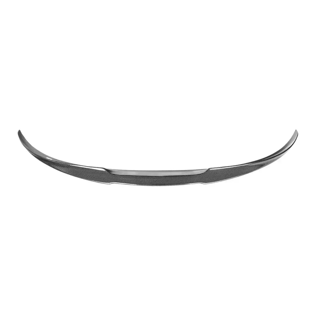 Narrow, one-piece carbon trunk spoiler, rear view (RKP Style) – BMW F83 M4 Convertible