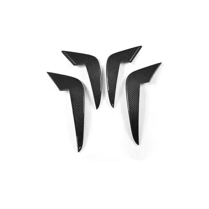 Carbon fiber front canards, top view (MP Style) – BMW F87 M2