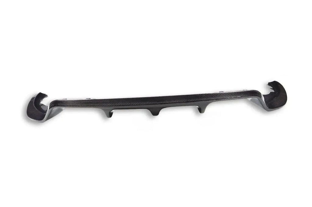 Carbon fiber rear diffuser, straight rear view (3D Style) – BMW F87 M2