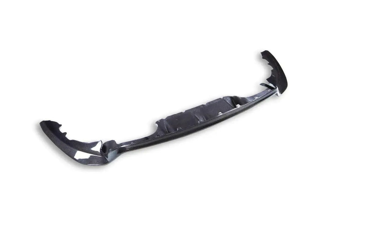 Carbon fiber rear diffuser, angled side view (3D Style) – BMW F87 M2