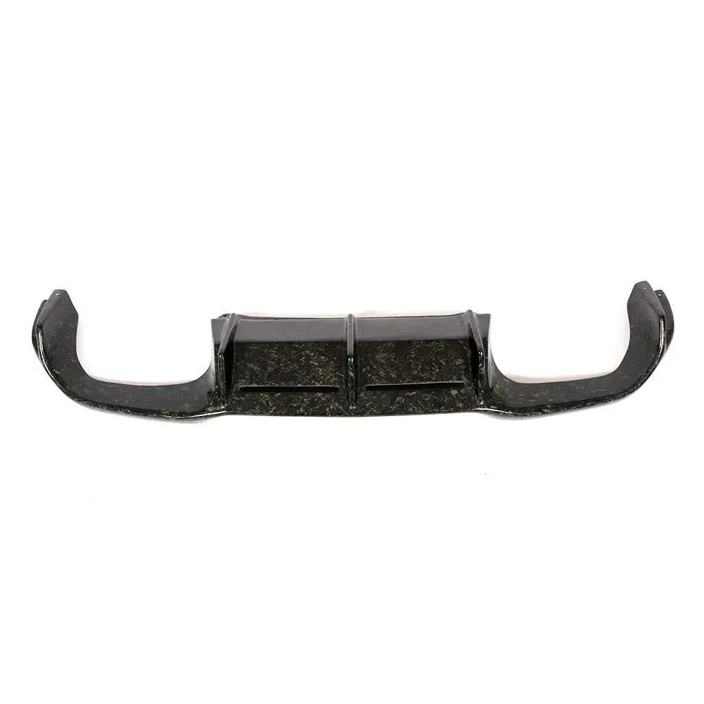 Forged carbon rear diffuser, front view (MP Style) – BMW F87 M2