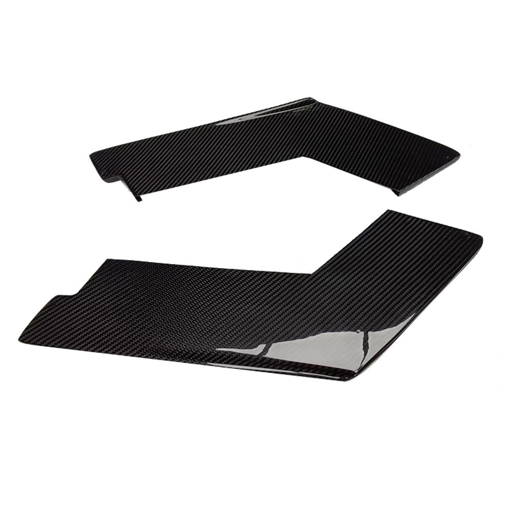 Carbon fiber hátsó sarok splitter pár, hajlított lapok (MTC Style) – BMW F87 M2