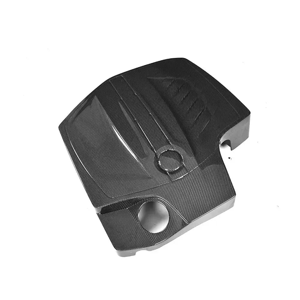 Carbon fiber N55 motorburkolat felülről ferdén – BMW F87 M2 (2016–2018)