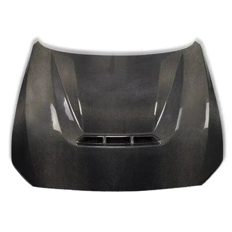Carbon fiber motorháztető felülnézetből, elöl lamellás szellőzővel (CS Style) – BMW F87 M2