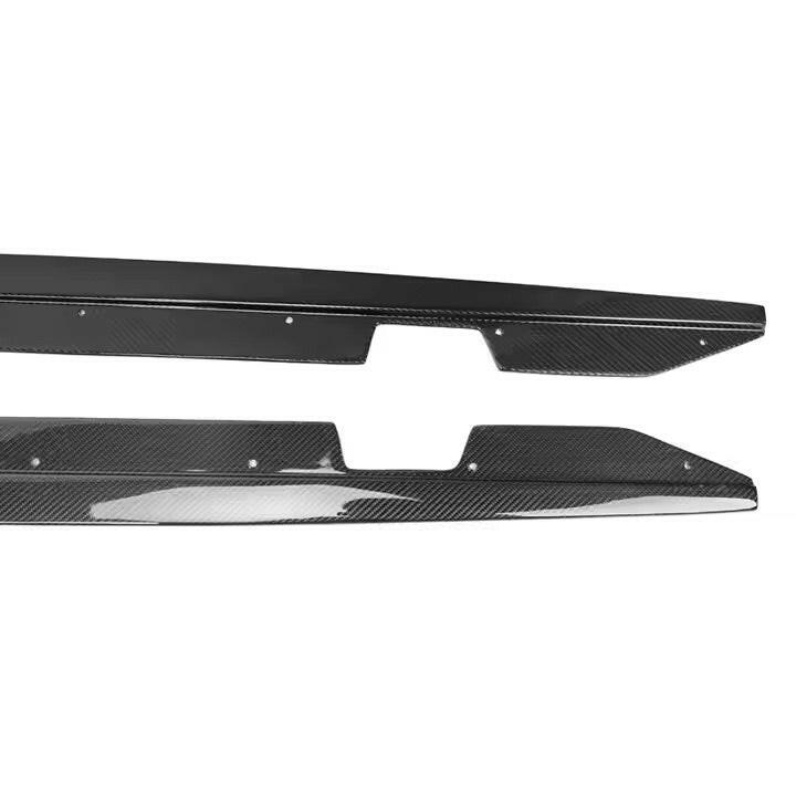 Carbon fiber side skirt extension with mounting points (MP Style) – BMW F87 M2