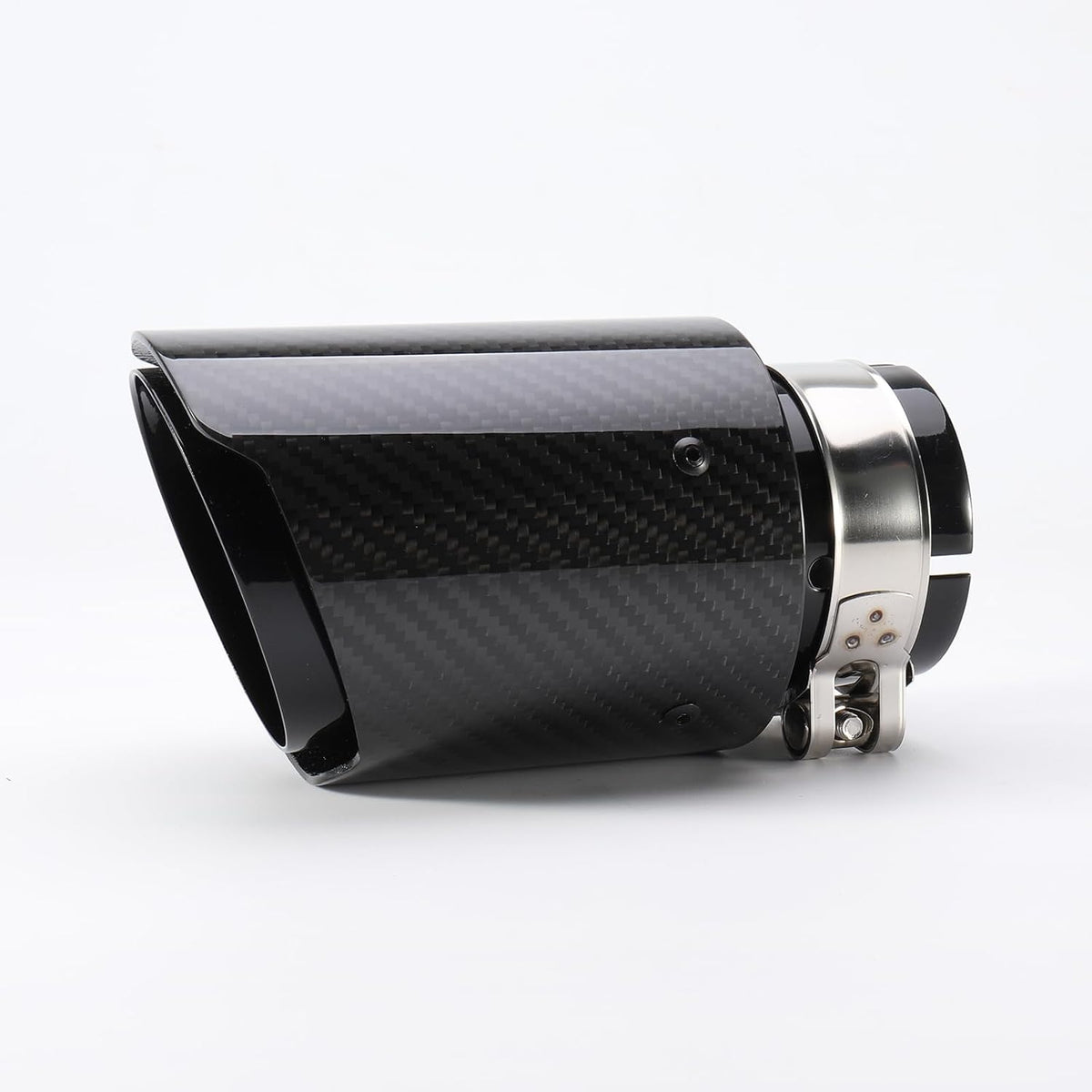 Fényes carbon ferde vágású kipufogóvég bilinccsel (PM Style) – BMW F87 M2
