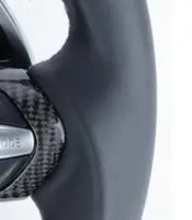Bmw g szériás egyedileg készített fekete carbon fiber kormány ezüst gombbal m3 kipufogó rendszerhez