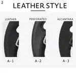 Bmw g szériás egyedileg készített fekete bőr stílusú tárca három különböző felülettel perforált és alcantara anyagból karbon hatású kipufogó rendszerhez