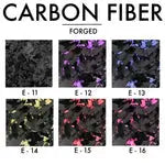 Bmw g szériás egyedileg készített kormány karbon fiber paneljei hat különböző sötét árnyalatú, irizáló kivitelben