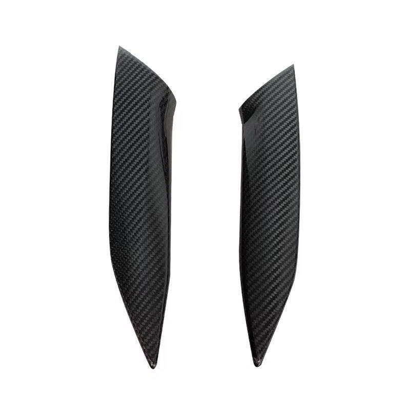 Pair of carbon trims beside the gear lever, on a white background – BMW G20 3 Series