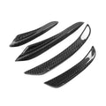 4 darabos carbon fiber canard légterelő szett legyezőszerűen, felülnézet (TK Style) – BMW G20 3-as sorozat