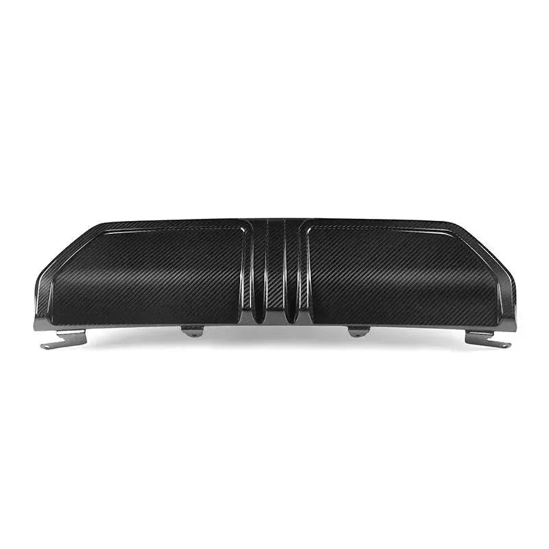 Carbon diffuser center piece with three fins, rear view (Euro Style) – BMW G20 3 Series