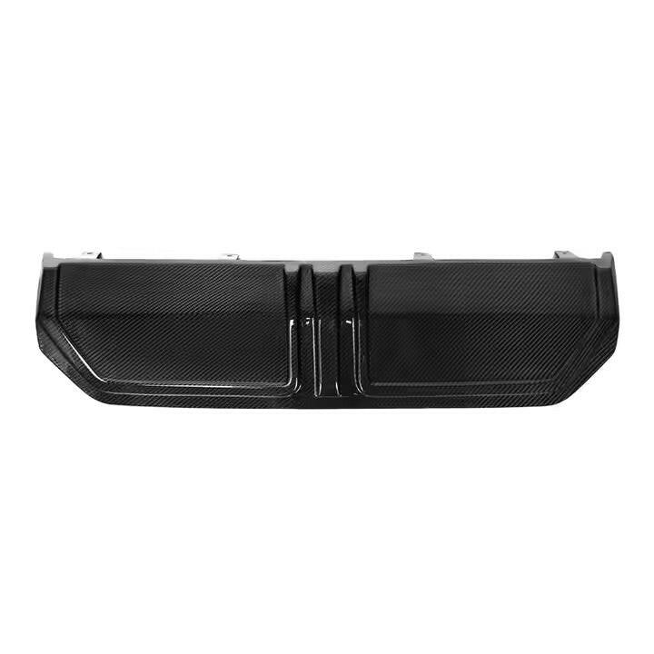 Carbon diffuser center piece with two fins, rear view (MP Style) – BMW G20 3 Series