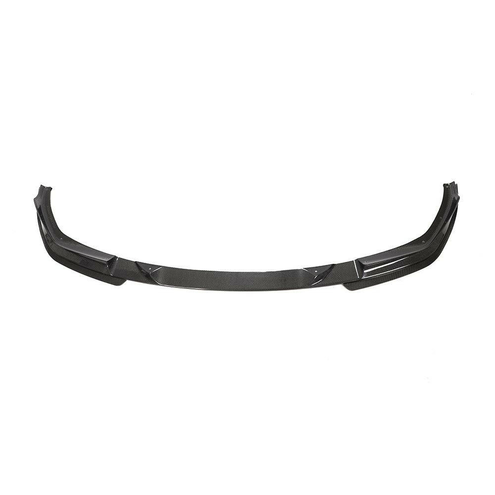 One-piece carbon fiber front lip for pre-LCI, front view (3D Style) – BMW G20 3 Series