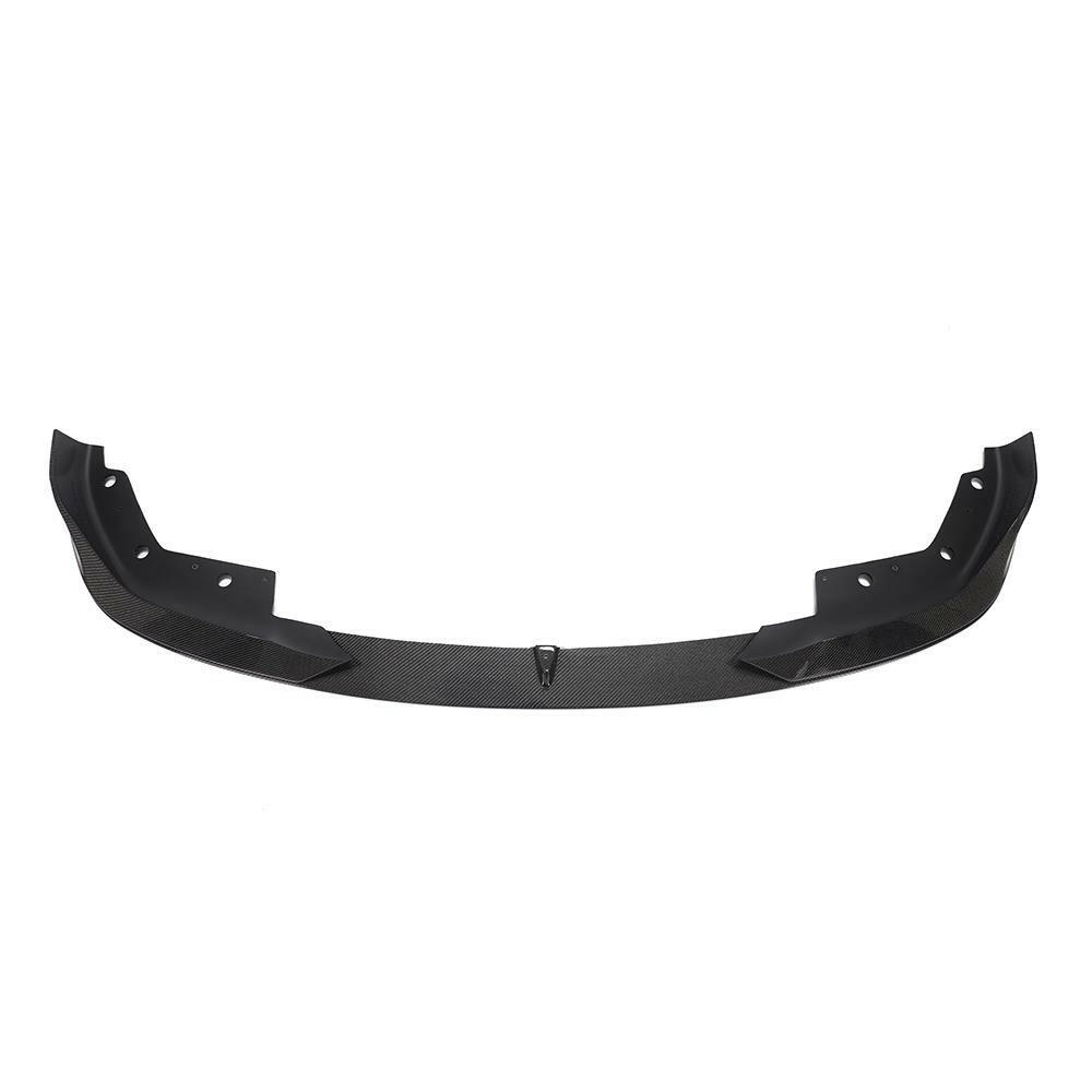 Back of the carbon front lip with the mounting tabs, against a white background (AC Style) – BMW G20 3 Series