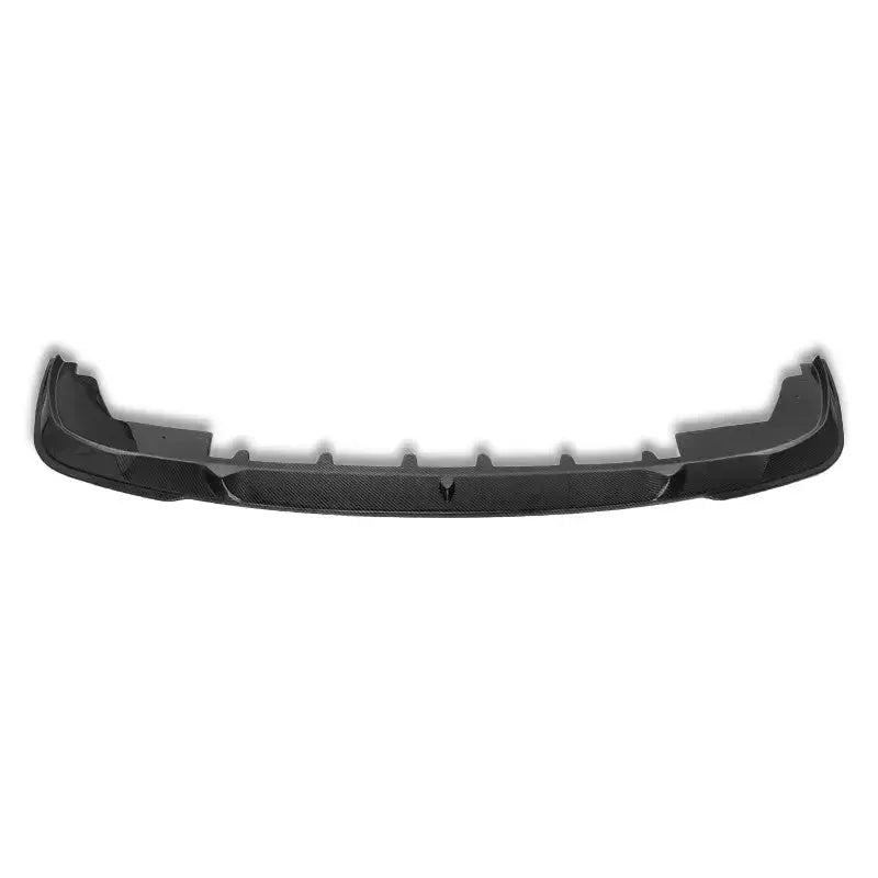 One-piece carbon front lip with center fins for LCI, front view (BC Style) – BMW G20 3 Series