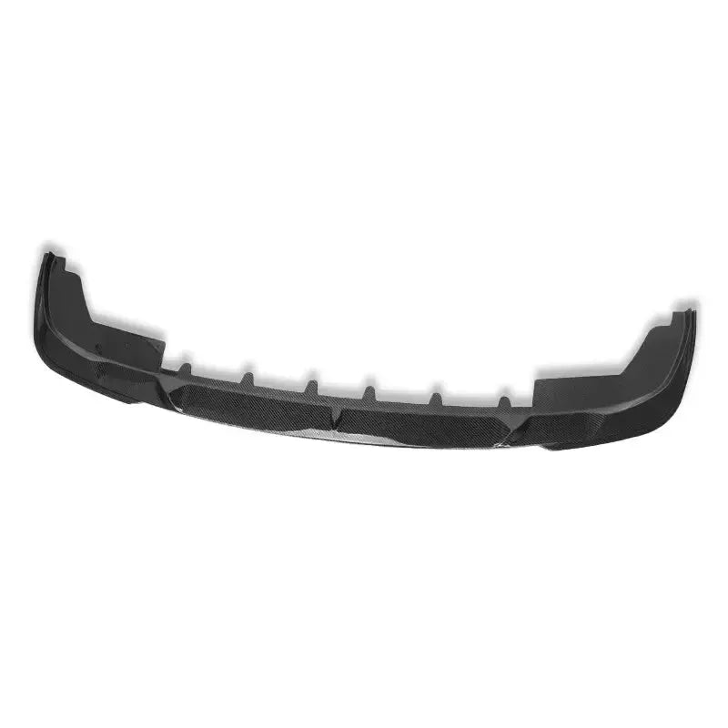 Carbon fiber front lip, front three-quarter view, against a white background (BC Style) – BMW G20 3 Series