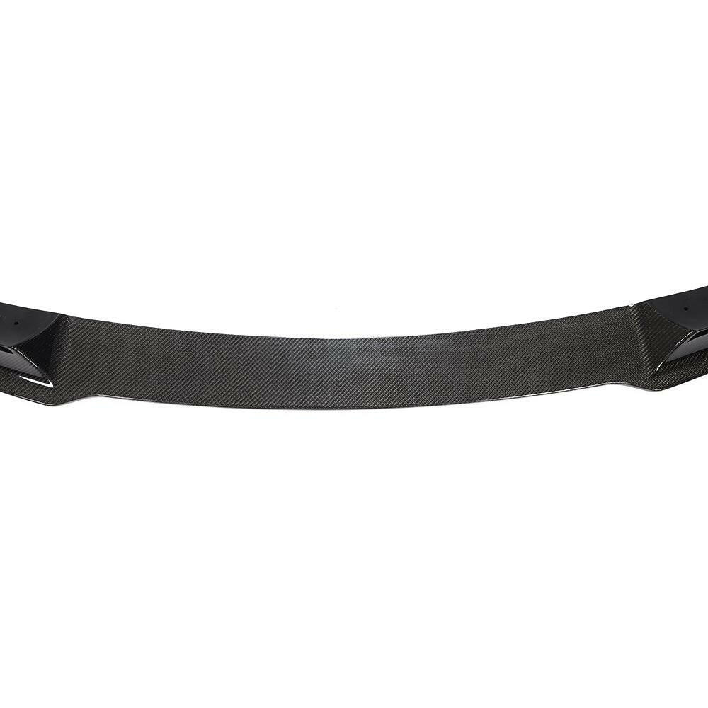 Weave of the carbon fiber front lip center section, close-up (Euro Style V3) – BMW G20 3 Series