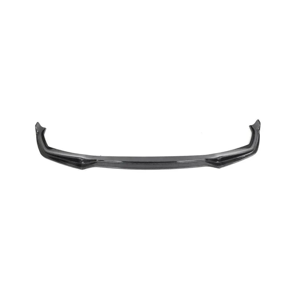One-piece carbon front lip with side wings for M340i, front view (V Style V2) – BMW G20 3 Series