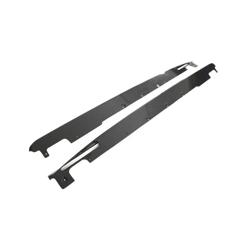 Back of the side skirt pair with mounting brackets (LCI V1 Style) – BMW G20 3 Series