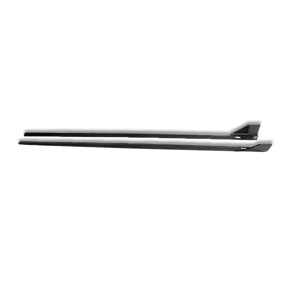 Carbon fiber side skirts, low side view (LCI V1 Style) – BMW G20 3 Series