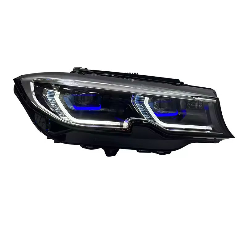 LED headlight with white DRL and blue laser inserts (Dual-Color Laser Style) – BMW G20 3 Series