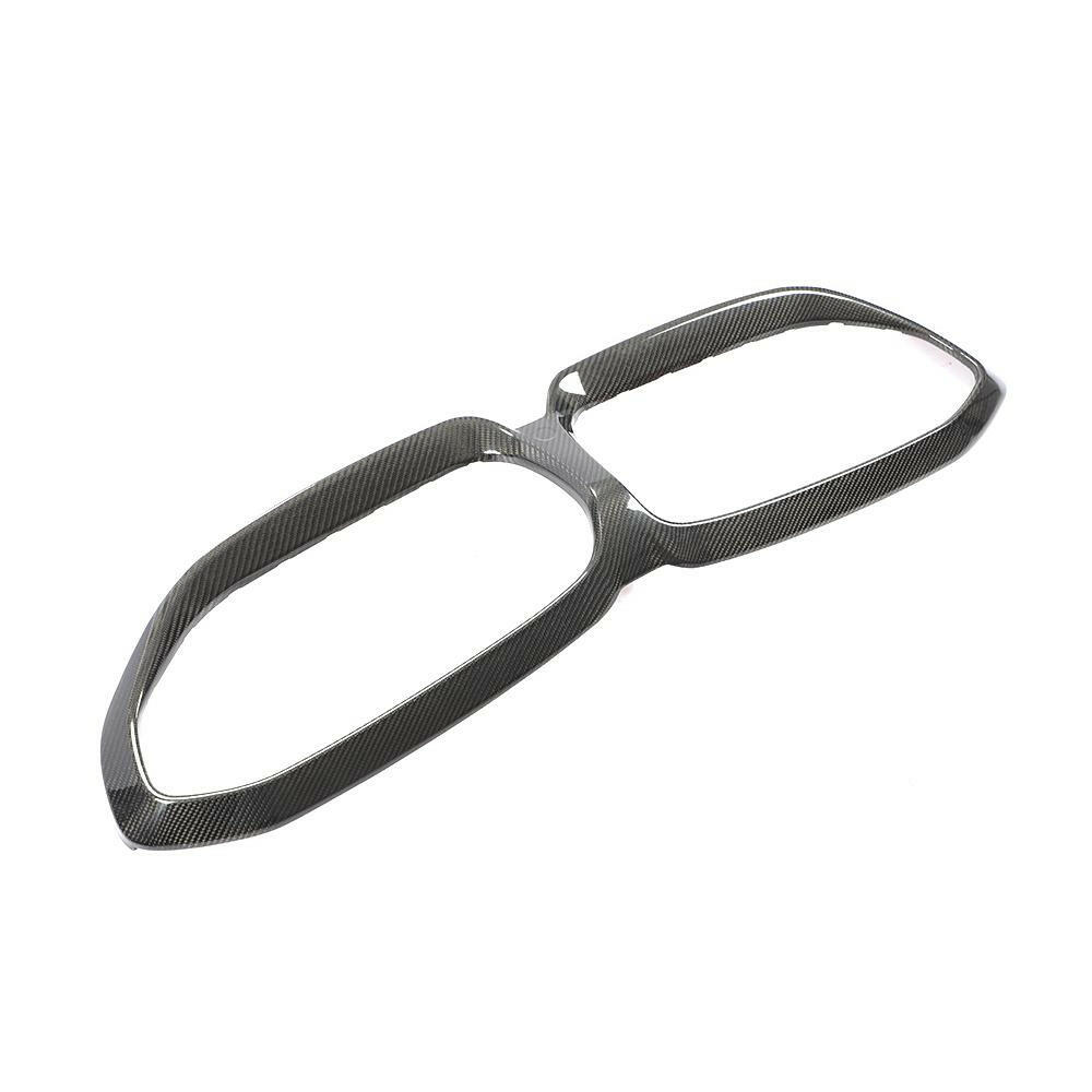 Carbon kidney grille surround overlay, three-quarter view from the other side – BMW G20 3 Series
