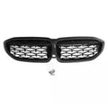 Pre-LCI kidney grille with carbon frame, black diamond-pattern inserts and screws (Diamond Style) – BMW G20 3 Series